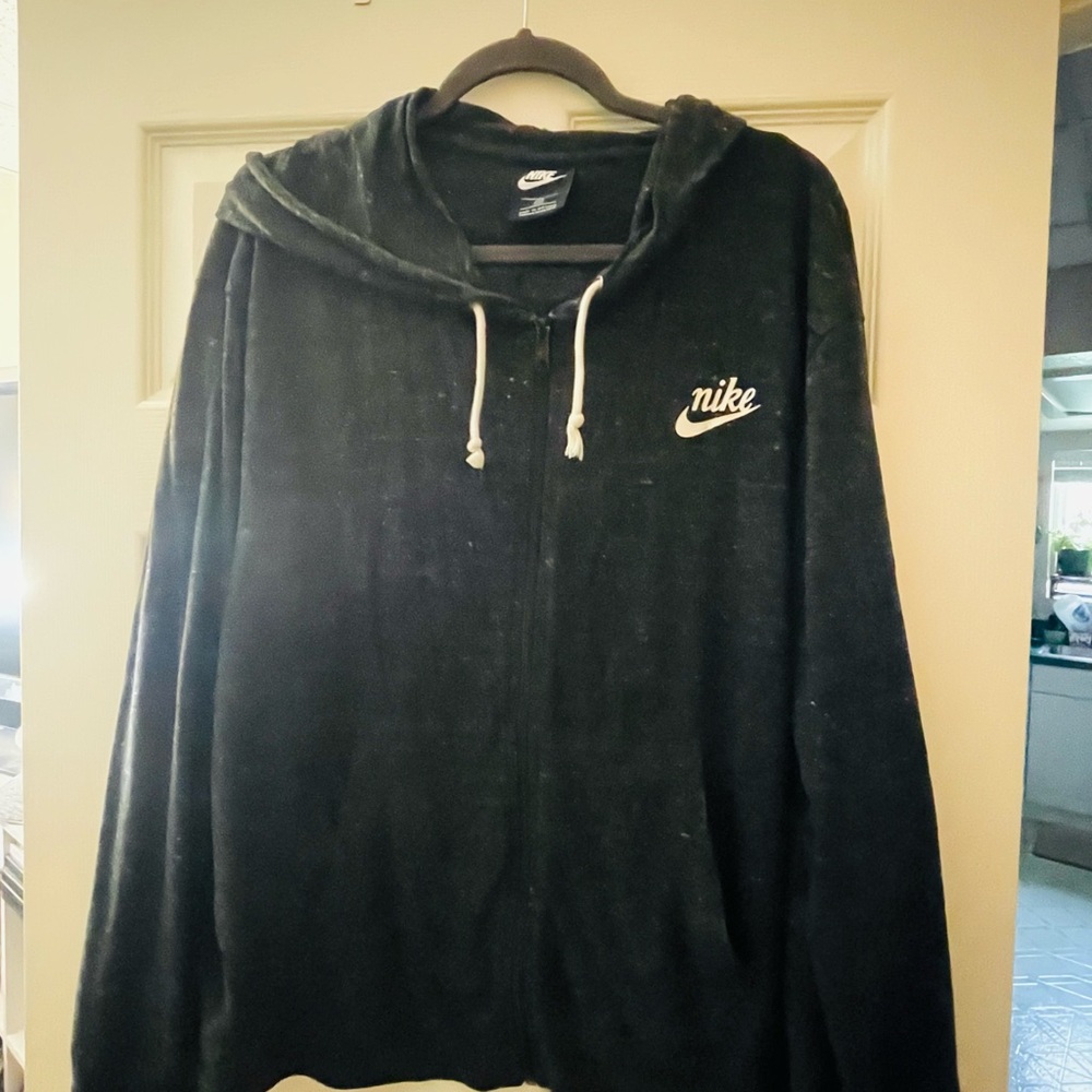 Nike Black Fleece Hoodie with Logo